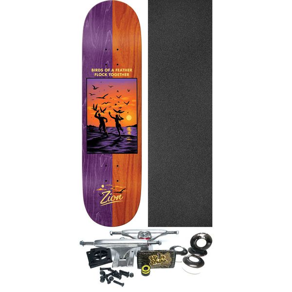 Real Skateboards Zion Wright Bright Side Skateboard Deck - 8.5" x 32.18" - Complete Skateboard Bundle